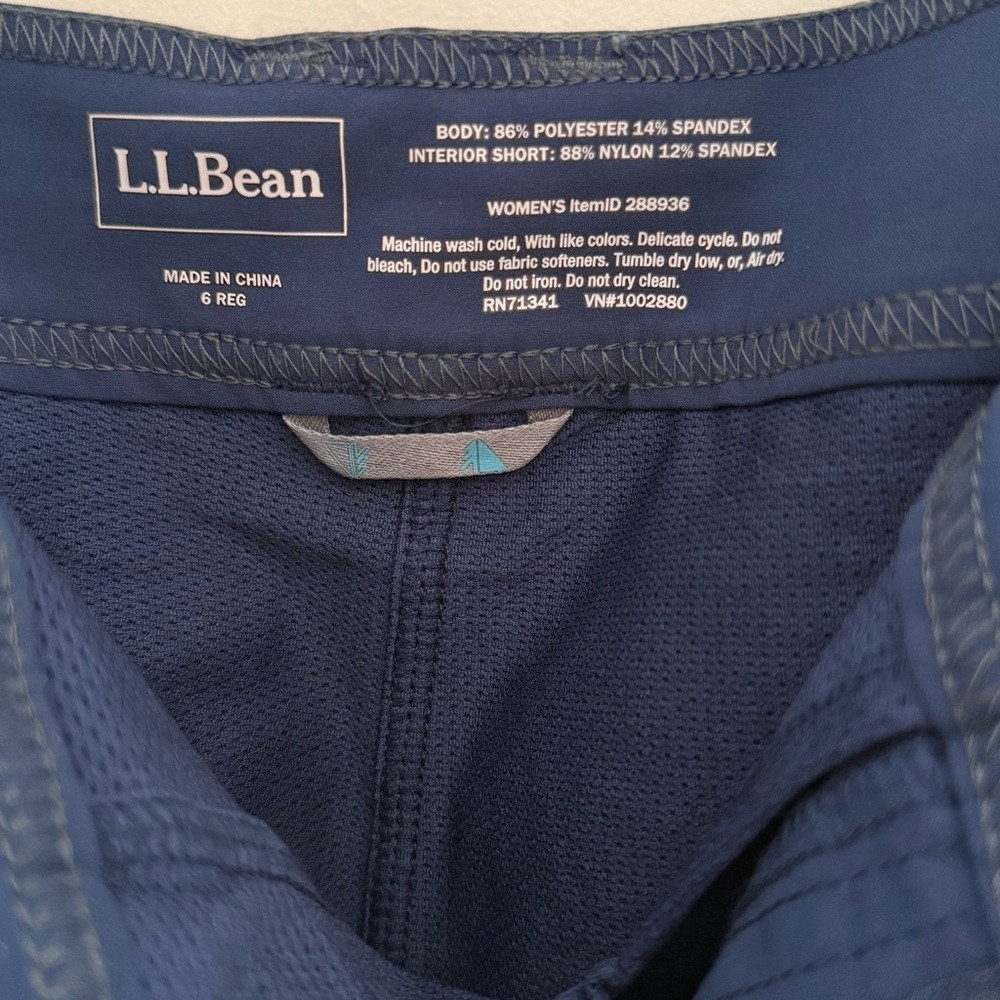 L.L. Bean Navy Blue A-Line GorpCore Hiking Skort Women’s Size 6 - Picture 8 of 10